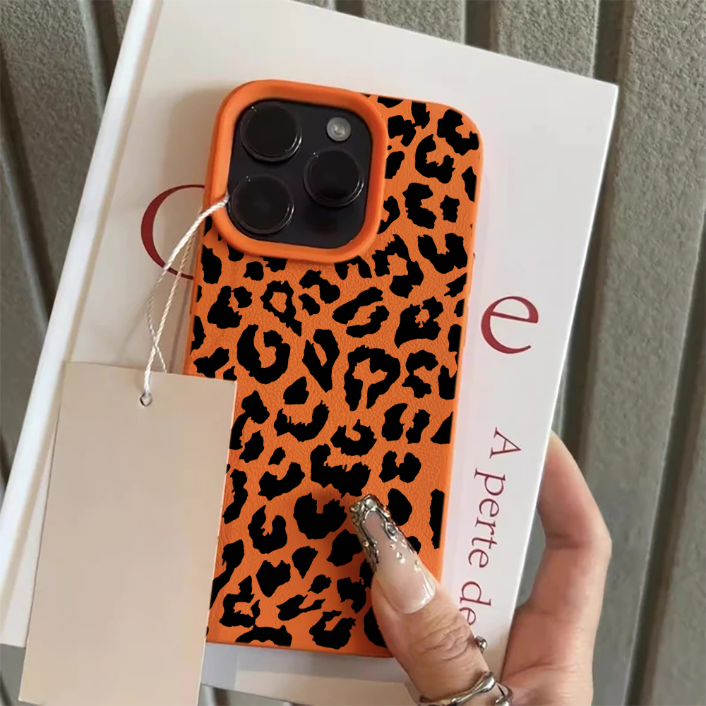 Leopard Print Leather Phone Ca - Phone Cases Leather のレビューと価格