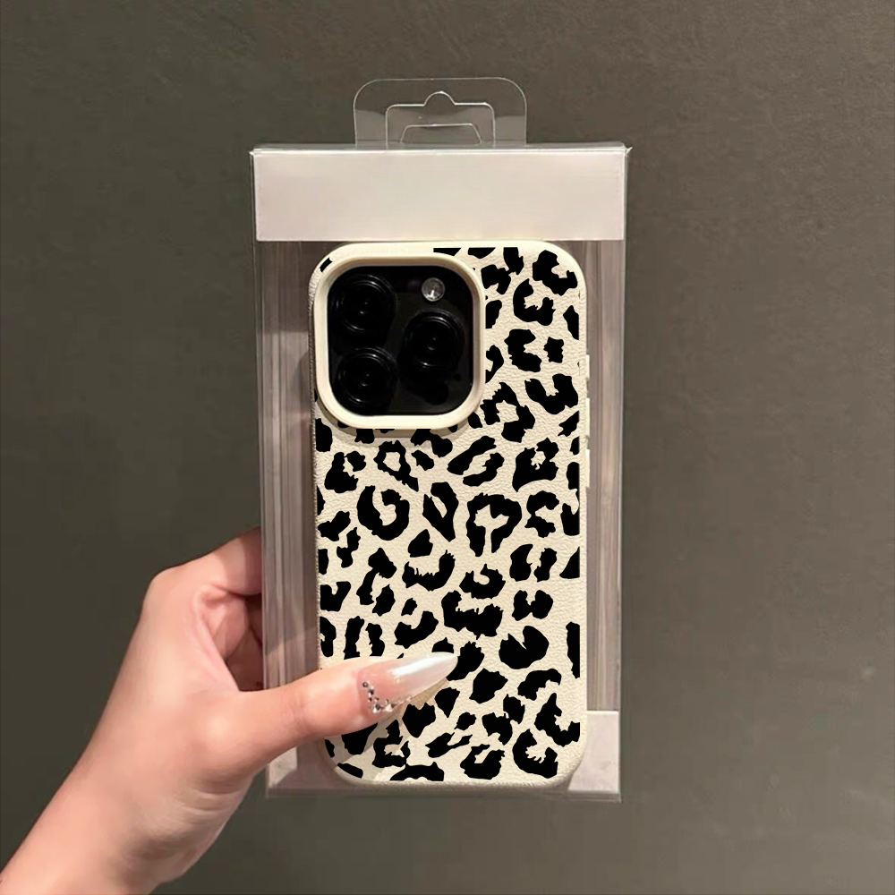 Leopard Print Leather Phone Ca - Phone Cases Leather のレビューと価格