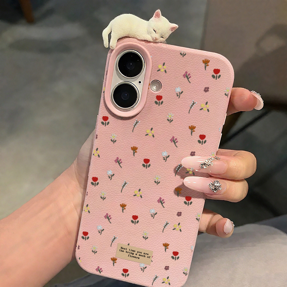 Cute Floral Soft Silicone Phon - Phone Cases Leather のレビューと価格