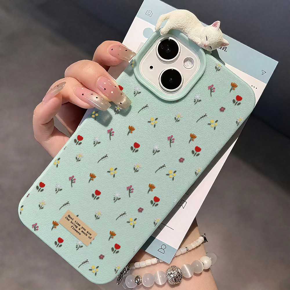 Cute Floral Soft Silicone Phon - Phone Cases Leather のレビューと価格
