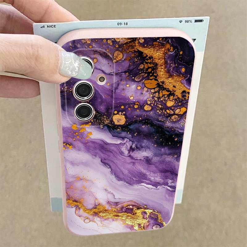 Marble Pattern Case For Samsun - Phone Cases Leather のレビューと価格