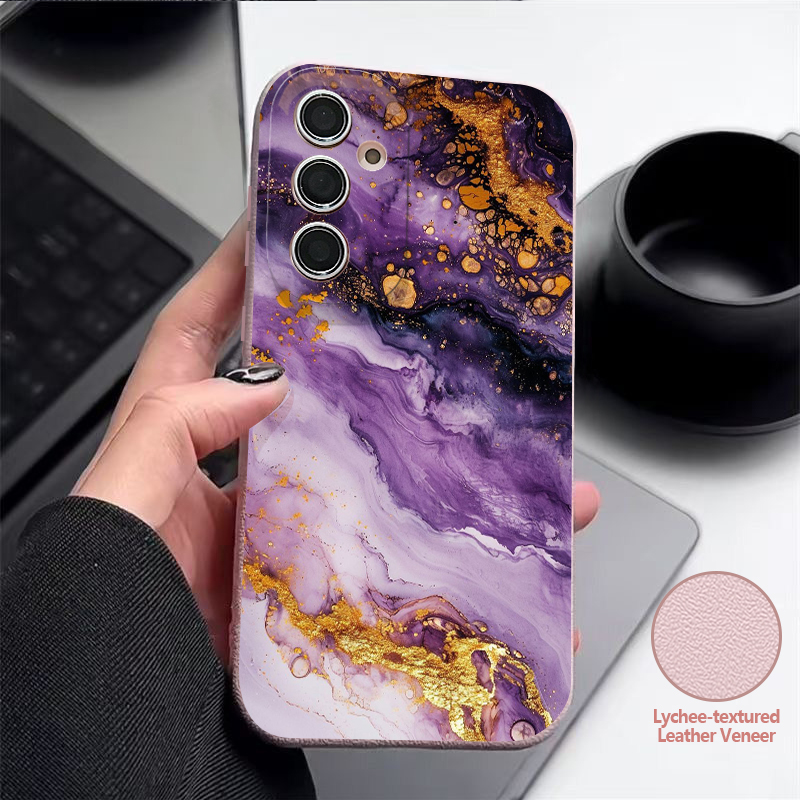 Marble Pattern Case For Samsun - Phone Cases Leather のレビューと価格