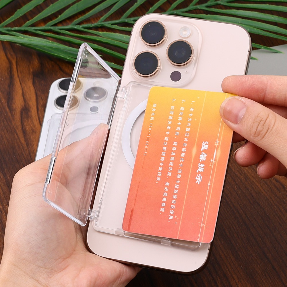 Transparent Magnetic Open Clos - Card Holder Slim Case のレビューと価格