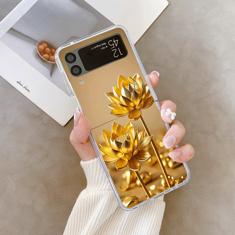 Creative Golden Lotus Flower P - Phone Cases Z Fold 4 のレビューと価格