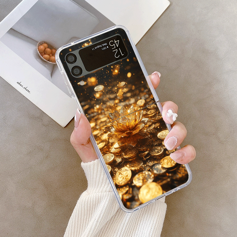 Creative Golden Lotus Flower P - Phone Cases Z Fold 4 のレビューと価格