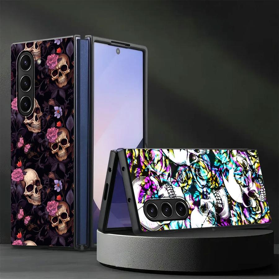 Skull Art Case for Samsung Gal - Phone Cases Z Fold 4 のレビューと価格