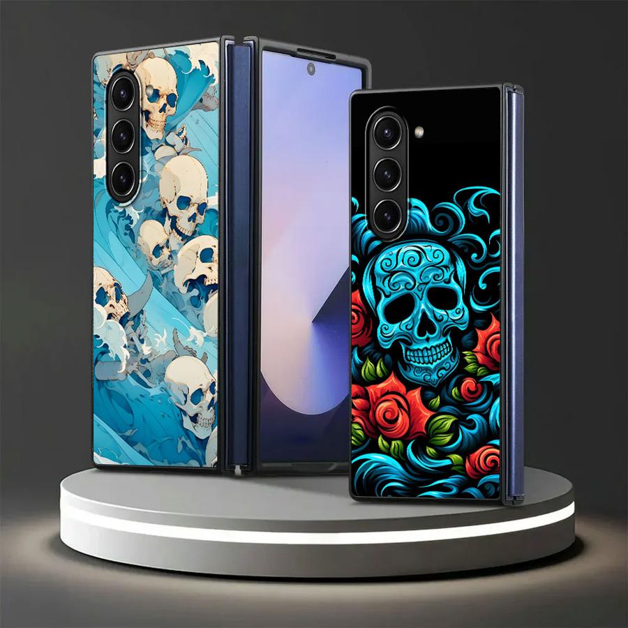 Skull Art Case for Samsung Gal - Phone Cases Z Fold 4 のレビューと価格