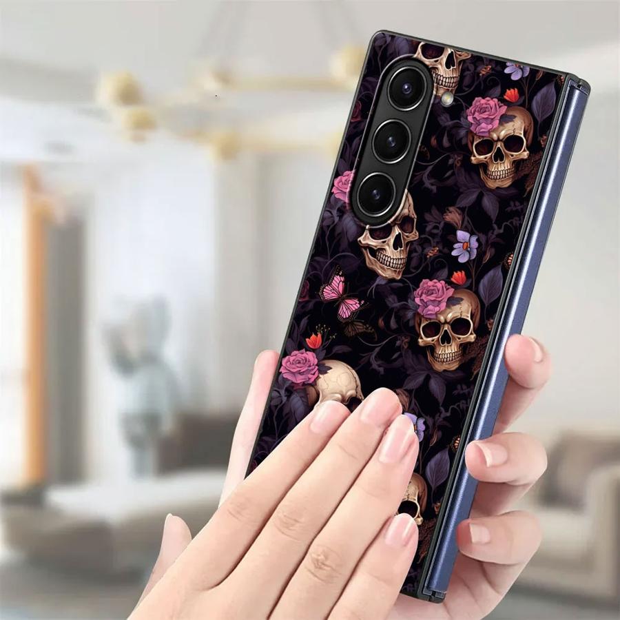 Skull Art Case for Samsung Gal - Phone Cases Z Fold 4 のレビューと価格