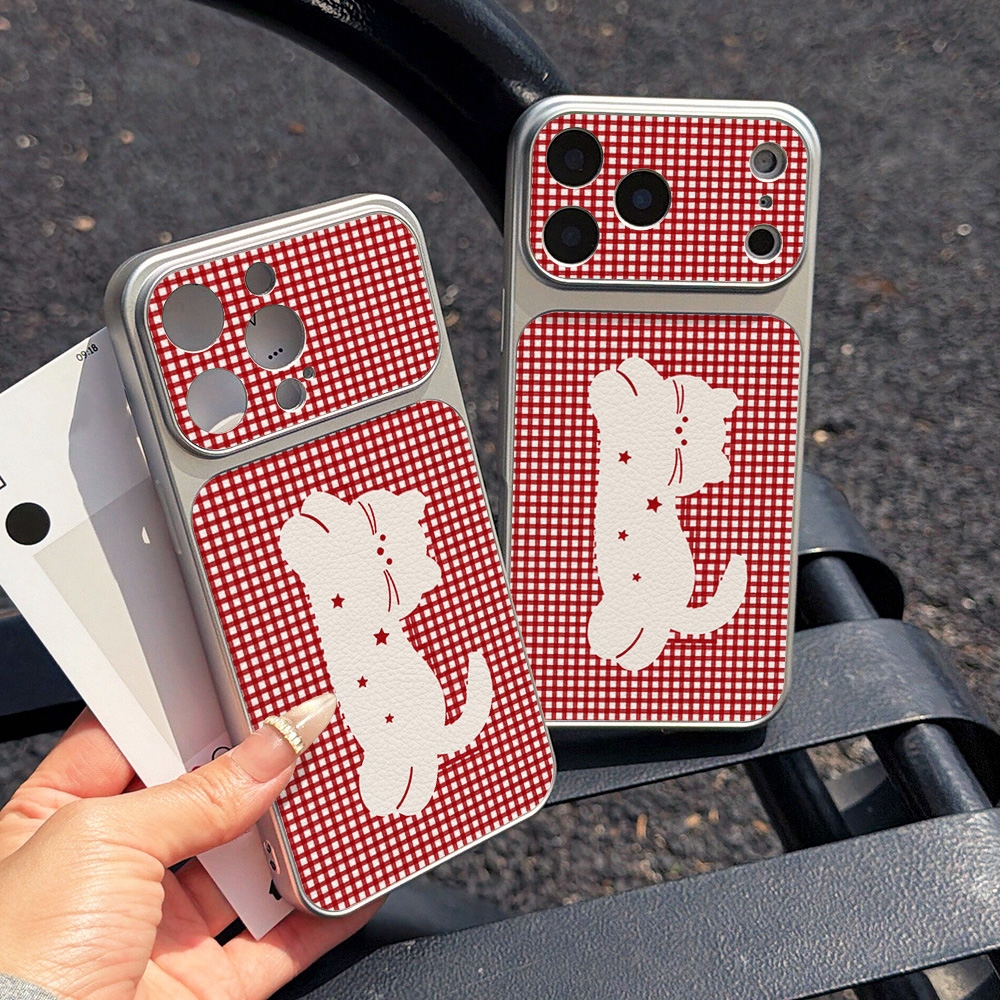 Leather Cute Pets Cat Pink Bac - Phone Cases Leather のレビューと価格