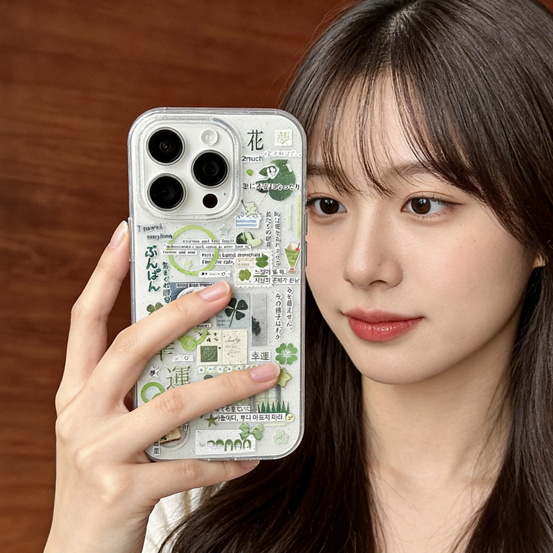 Japanese Green Clover Sparklin - Phone Cases Japanese のレビューと価格