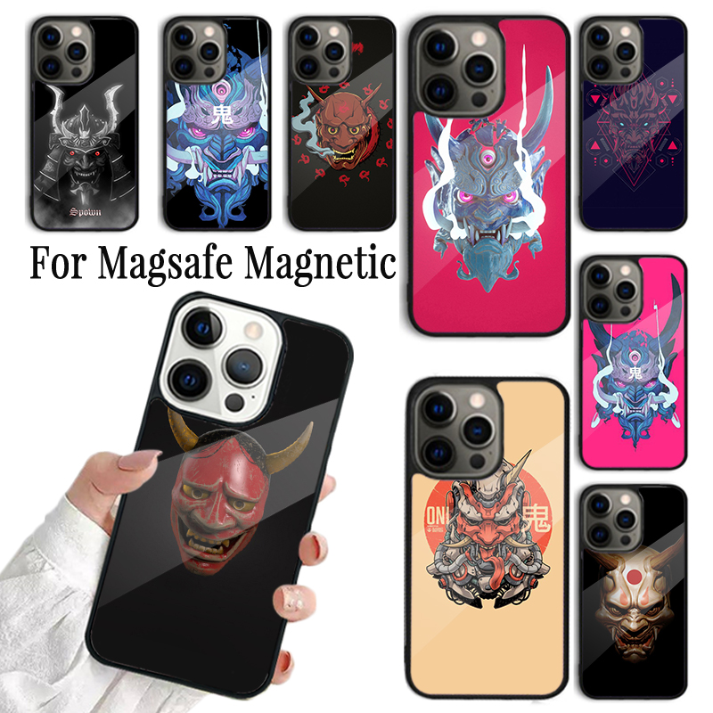Japanese Oni Hannya Demon Mask - Phone Cases Japanese のレビューと価格