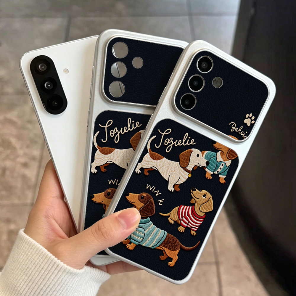 Cartoon Puppy Leather Phone Ca - Phone Cases Leather のレビューと価格