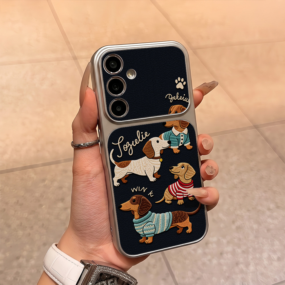 Cartoon Puppy Leather Phone Ca - Phone Cases Leather のレビューと価格