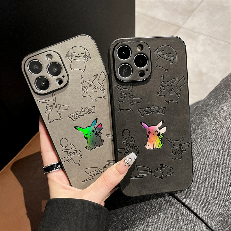 Cartoon Pikachu Faux Leather L - Phone Cases Leather のレビューと価格