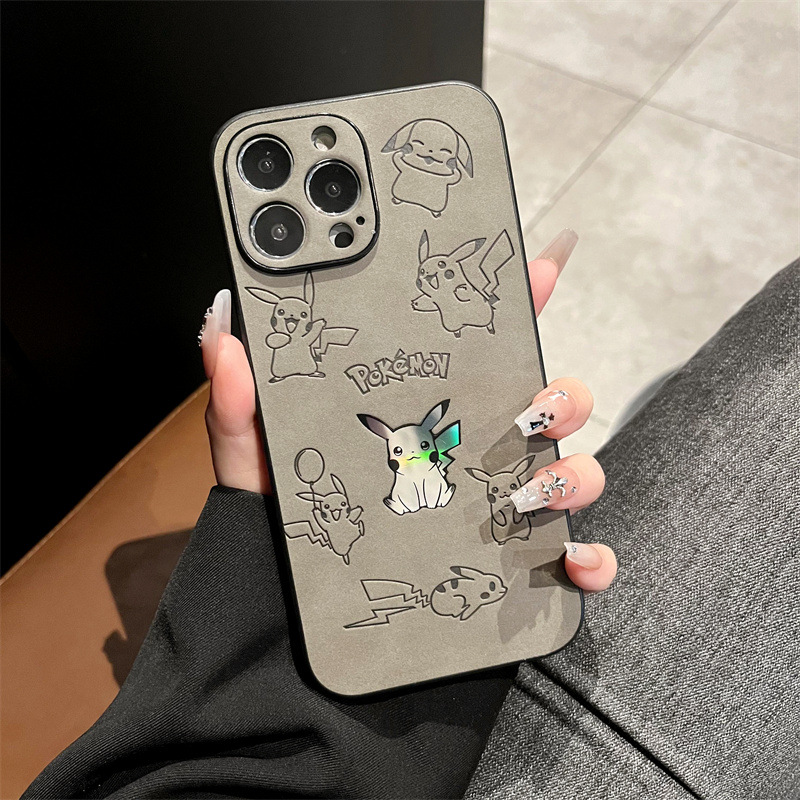 Cartoon Pikachu Faux Leather L - Phone Cases Leather のレビューと価格