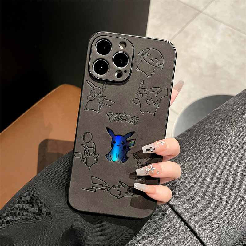 Cartoon Pikachu Faux Leather L - Phone Cases Leather のレビューと価格