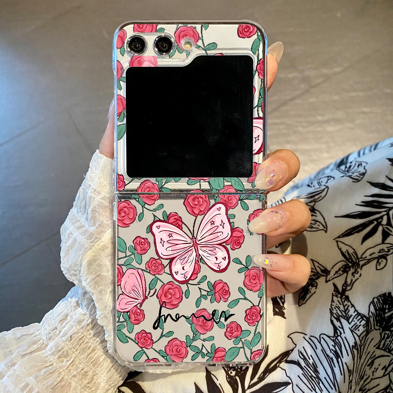 Pink Flowers Pattern Phone Cas - Phone Cases Z Fold 4 のレビューと価格