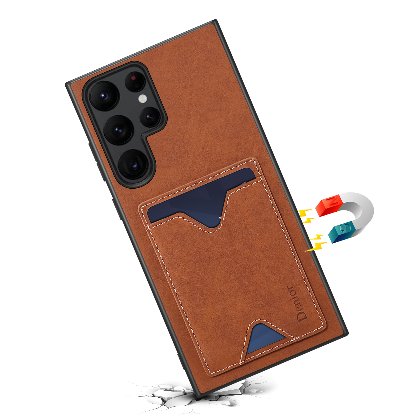 Denior Faux Leather Phone Case - Card Holder Slim Case のレビューと価格