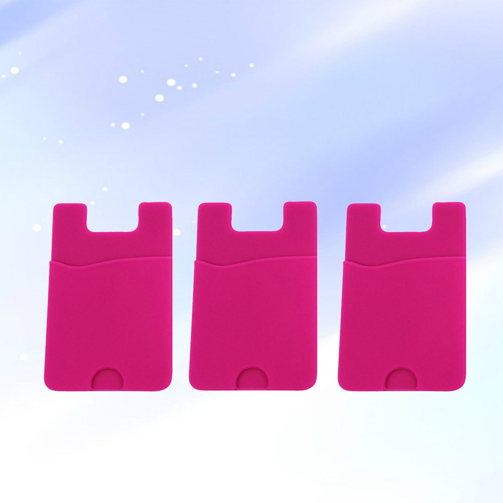 3pcs Silicone Phone Card Holde - Card Holder Slim Case のレビューと価格