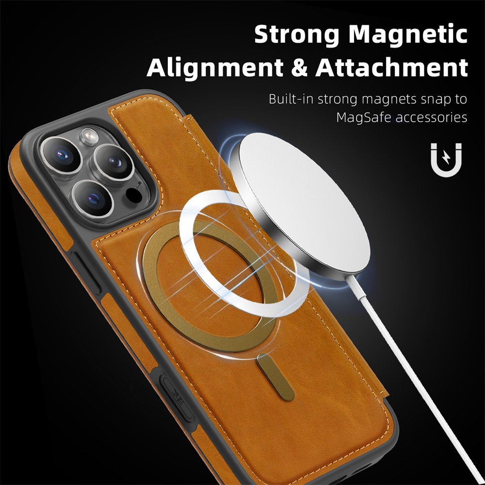 Magnetic Flip Leather Phone Ca - Card Holder Slim Case のレビューと価格