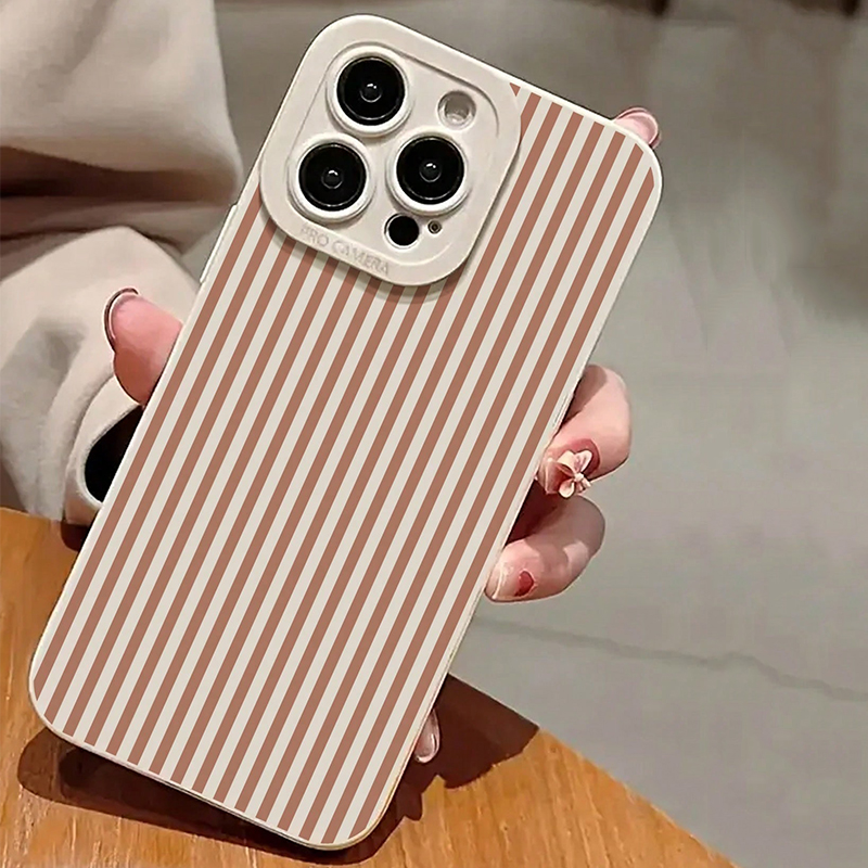 Pink Striped Painted Anti-Drop - Phone Cases For Iphone 11 のレビューと価格