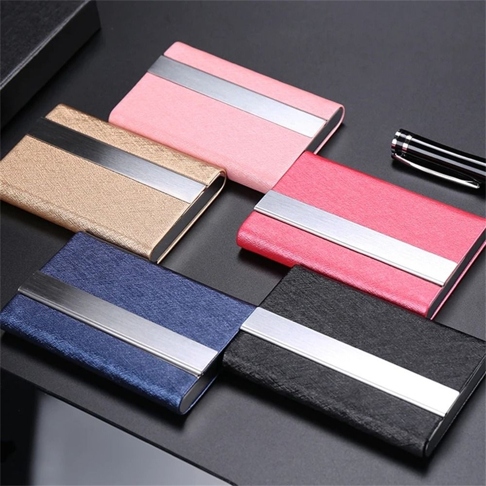 Luxury PU Leather Business Car - Card Holder Slim Case のレビューと価格
