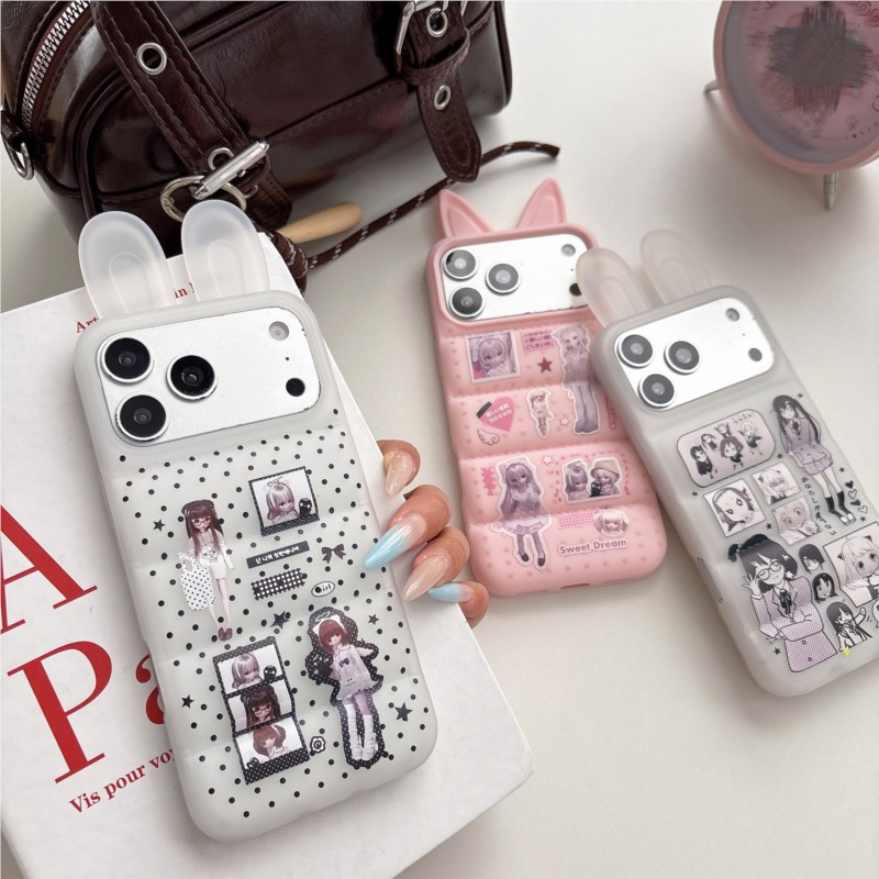 Japanese Y2K Cute Bunny Ear Ph - Phone Cases Japanese のレビューと価格
