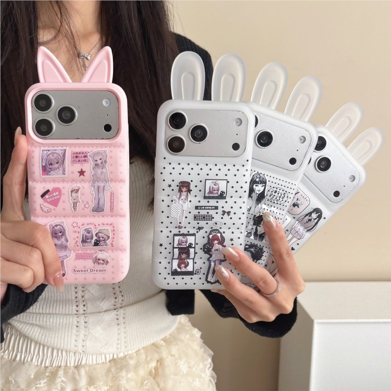 Japanese Y2K Cute Bunny Ear Ph - Phone Cases Japanese のレビューと価格